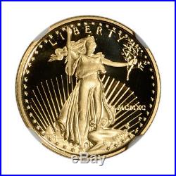 1990-P American Gold Eagle Proof 1/10 oz $5 NGC PF70 UCAM