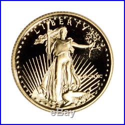 1990-P American Gold Eagle Proof (1/10 oz) $5 in OGP