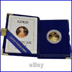 1990-P American Gold Eagle Proof 1/2 oz $25 in OGP