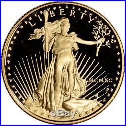 1990-P American Gold Eagle Proof (1/4 oz) $10 in OGP