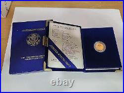 1990 P U. S. Mint 1/10 Oz Gold Proof American Eagle Coin