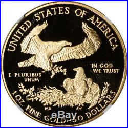 1990-W American Gold Eagle Proof 1 oz $50 NGC PF70 UCAM