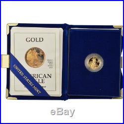 1991-P American Gold Eagle Proof (1/10 oz) $5 in OGP