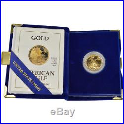 1991-P American Gold Eagle Proof (1/4 oz) $10 in OGP