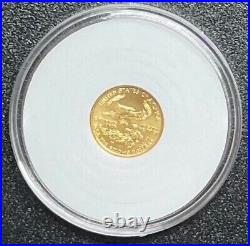 1992 1/10 oz Gold American Eagle BU in Capsule