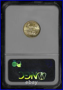 1992 $5 American Gold Eagle 1/10 oz NGC MS-70