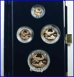 1992 American Eagle Gold Proof 4 Coin Set AGE in Box with COA