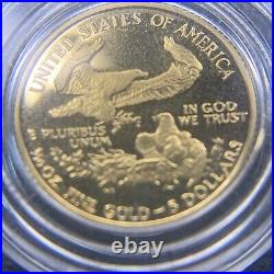 1992 American Gold Eagle Proof 1/10 oz in OGP SPOTLESS 1992 P