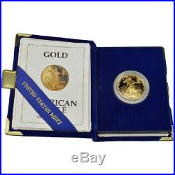 1992-P American Gold Eagle Proof 1/2 oz $25 in OGP