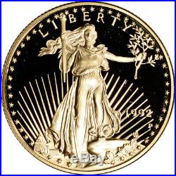 1992-P American Gold Eagle Proof 1/2 oz $25 in OGP