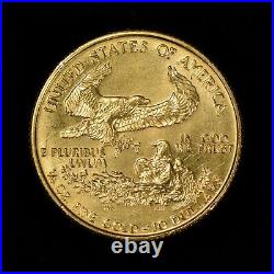 1993 G$10 1/4 oz Gold American Eagle Better Date Coin Low Mintage G1050