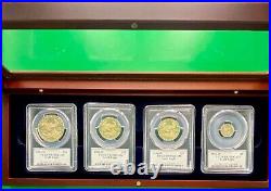 1994 American Gold Eagle Proof 4-Coin Year Set PCGS PR70 John Mercanti Signed
