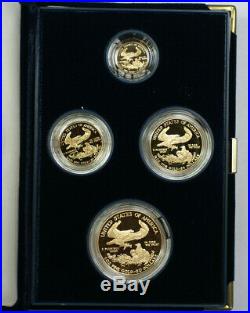 1994 US Mint American Gold Eagle Set Gem Proof Bullion Coins AGE Box & COA