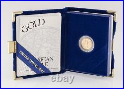 1994-w 1/10 Oz. Gold American Eagle Proof Coin with Case and CoA