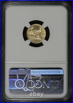 1995 $5 American Gold Eagle 1/10 oz NGC MS-70