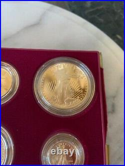 1995-W American Eagle 10th Anniversary Set Proof Bullion Coins (Gold & Silver)