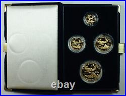 1995-W American Gold Eagle 4 Coin Proof Set in Box with COA