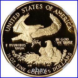 1995-W American Gold Eagle Proof 1/2 oz $25 NGC PF70 UCAM