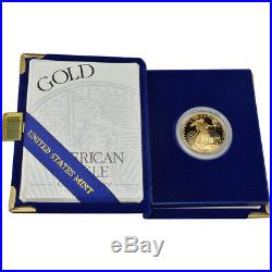 1995-W American Gold Eagle Proof 1/2 oz $25 in OGP