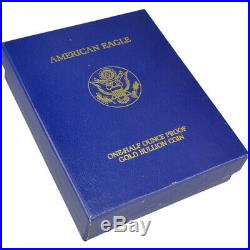 1995-W American Gold Eagle Proof 1/2 oz $25 in OGP