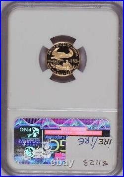 1995-W Gold Eagle $5 NGC PF70 UCAM. Elizabeth Jones Autograph Label. Free Ship