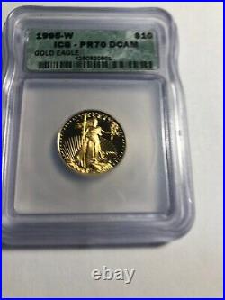 1995 W ICG PR70 DCAM 10.00 Gold Eagle Perfect Coin Top Grade
