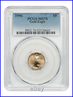 1996 Gold Eagle $5 PCGS MS70 American Gold Eagle AGE