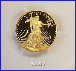1996-W $5 1/10 oz Proof Gold American Eagle Saint Gaudens Label PCGS PR70 DCAM
