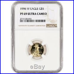 1996-W American Gold Eagle Proof (1/10 oz) $5 NGC PF69 UCAM