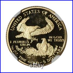 1996-W American Gold Eagle Proof (1/10 oz) $5 NGC PF69 UCAM