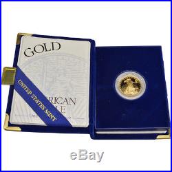 1996-W American Gold Eagle Proof (1/4 oz) $10 in OGP