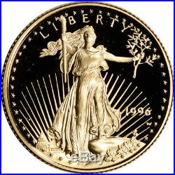 1996-W American Gold Eagle Proof (1/4 oz) $10 in OGP