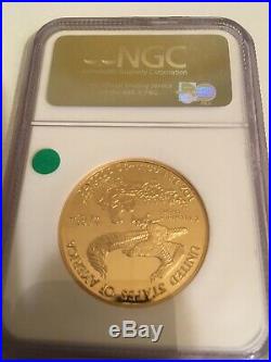 1996 W EAGLE G $50 PF 70 ULTRA CAMEO NGC 1 OZ. FINE GOLD Cased/Excellent Cond