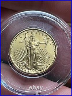 1997 1/10 ounce GOLD $5 AMERICAN EAGLE Liberty U. S. Coin in Capsule