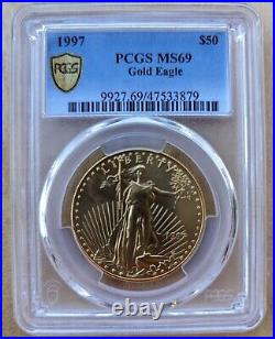 1997 American Gold Eagle $50 1 Oz PCGS MS69