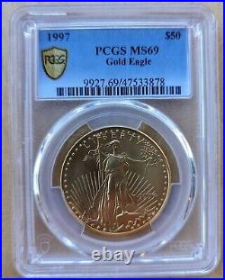 1997 American Gold Eagle $50 1 Oz PCGS MS69