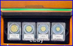 1997 American Gold Eagle Proof 4-Coin Year Set PCGS PR70 John Mercanti Signed
