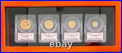 1997 American Gold Eagle Proof 4-Coin Year Set PCGS PR70 John Mercanti Signed