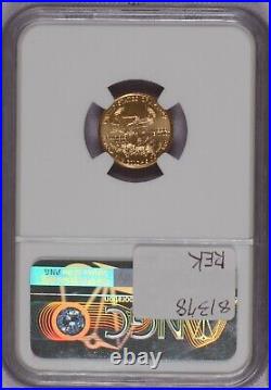 1997 Gold Eagle 1/10 oz. $5 NGC MS70 Edmund C. Moy ACE Verified. Free shipping