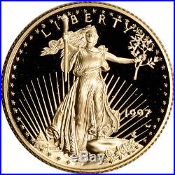 1997-W American Gold Eagle Proof (1/4 oz) $10 in OGP