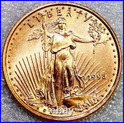 1998 $5 American Gold Eagle 1/10 Oz BU UNCIRCULATED