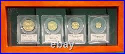 1998 American Gold Eagle Proof 4-Coin Year Set PCGS PR70 John Mercanti Signed