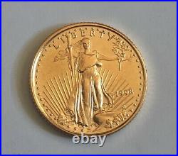1998 Five Dollar American Gold Eagle BU 1/10 oz Early Dated Gold Bullion Coin