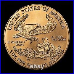 1998 G$50 1 oz Gold American Eagle Dramatic Mint Error Struck Throughs G1793