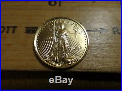 1998 United States 1/10 Ounce Gold $5 Eagle Coin BU Free S&H USA