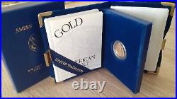 1998- W $10 1/10oz Proof Gold American Eagle (withBox & COA)