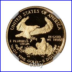 1998-W American Gold Eagle Proof 1/10 oz $5 NGC PF70 UCAM