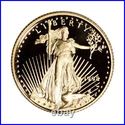1998-W American Gold Eagle Proof (1/10 oz) $5 in OGP