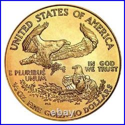 1999 $10 American Gold Eagle 1/4 oz Brilliant Uncirculated
