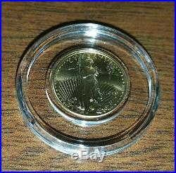 1999 American Gold Eagle 5 Dollar 1/10 Oz Coin with Air-tite